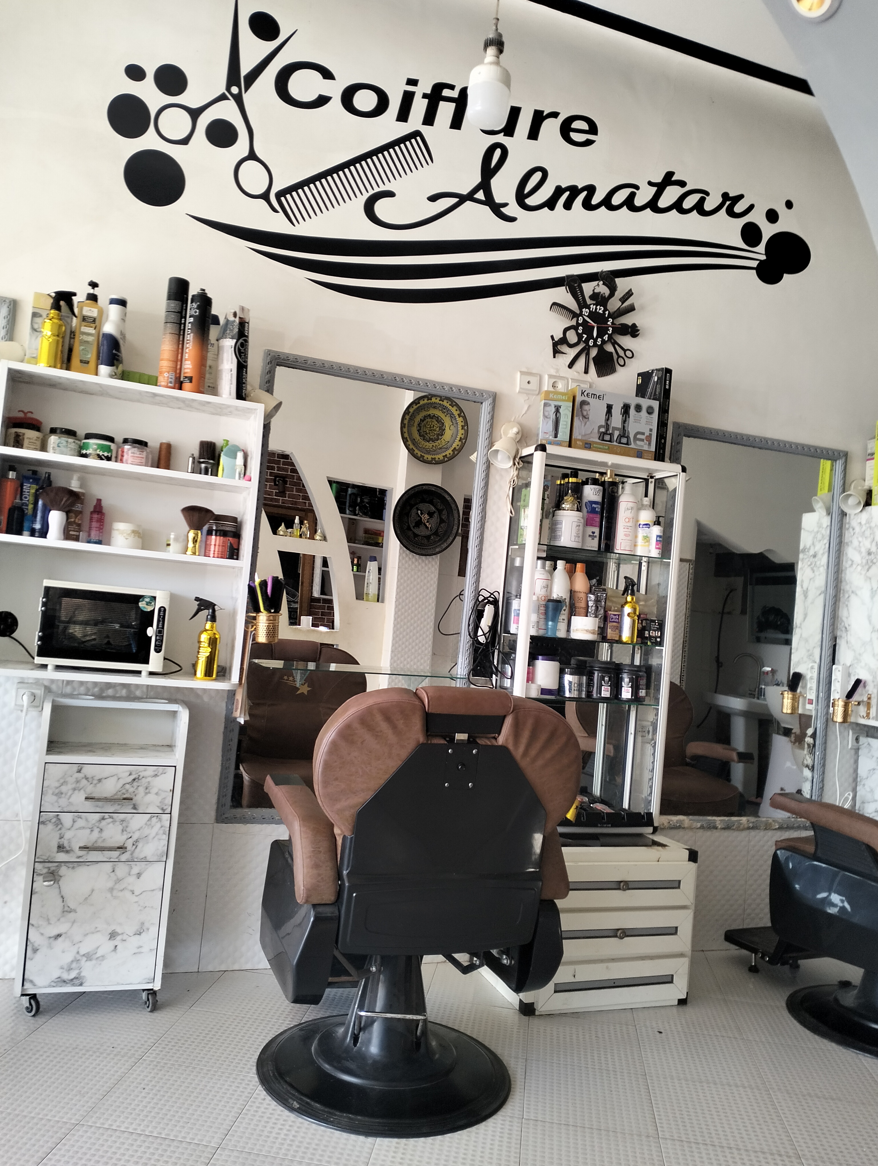 Interior of the barbershop